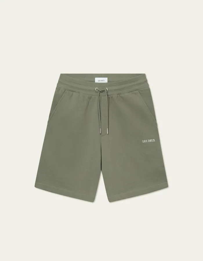 Men Les Deux Shorts Dexter Sweatshorts 8211 Lichen Green