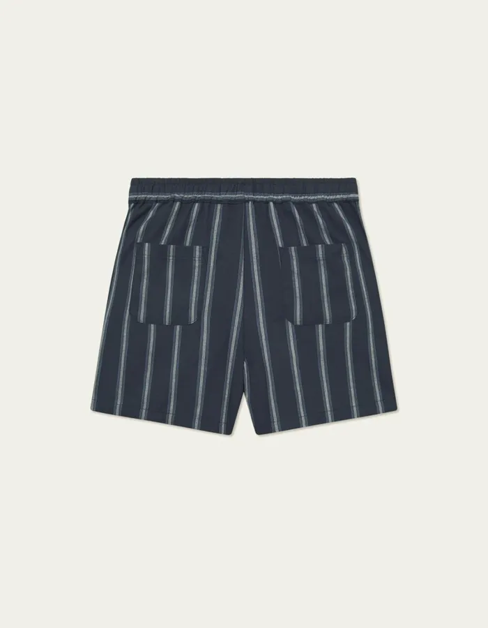 Men Les Deux Shorts Lawson Stripe Shorts 8211 Dark NavyXenon Blue