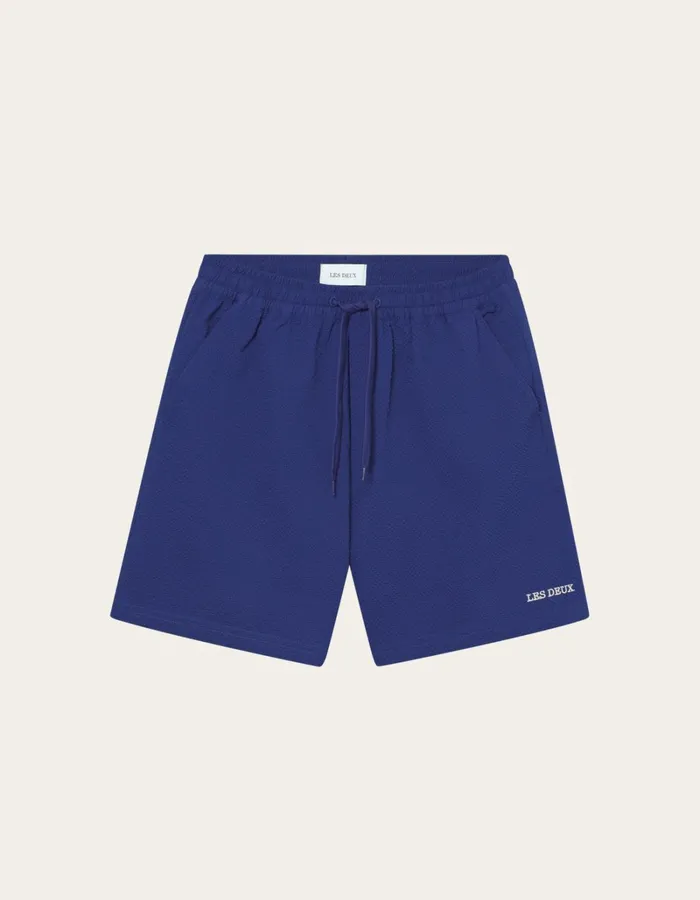 Men Les Deux Shorts Les Deux Logo Swim Shorts 8211 Blueprint