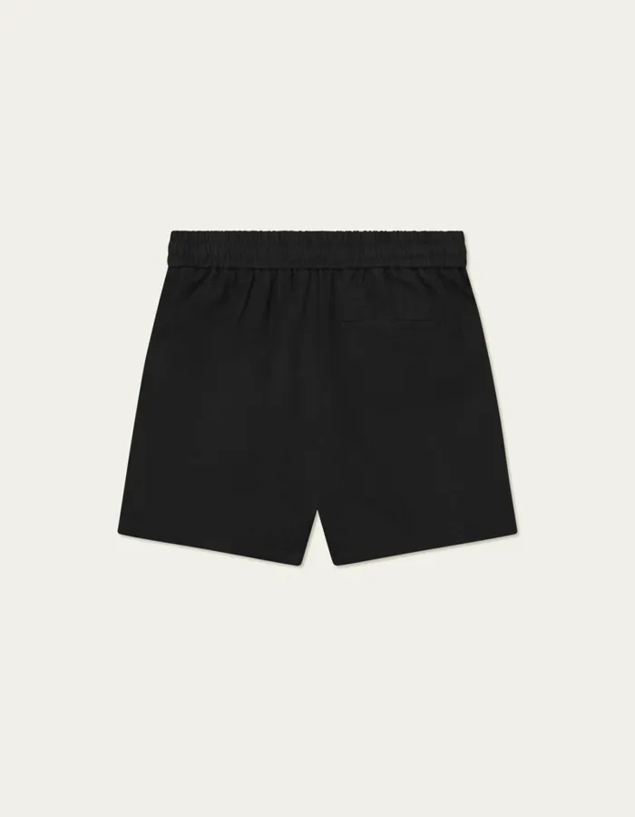 Men Les Deux Shorts Otto Linen Shorts 8211 BlackBlack