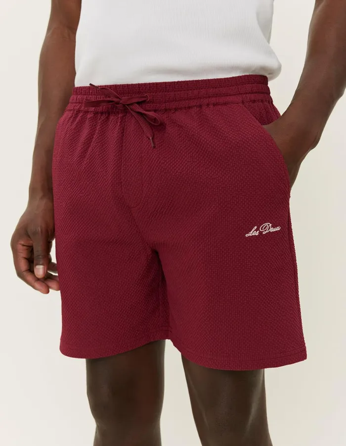 Men Les Deux Shorts Stan Seersucker Swim Shorts 20 8211 Bossa Nova