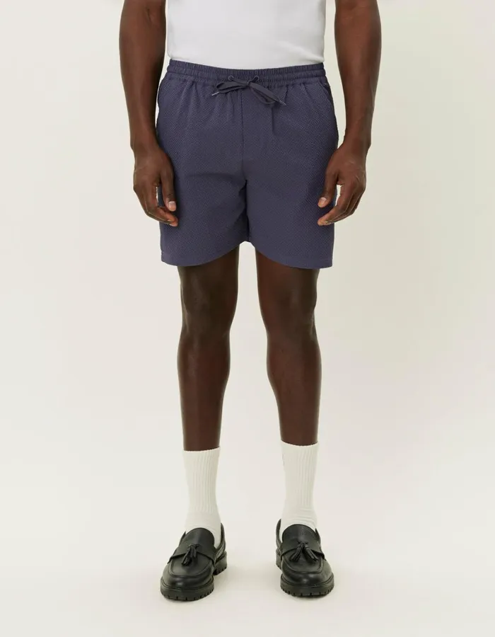 Men Les Deux Shorts Stan Seersucker Swim Shorts 20 8211 Graystone