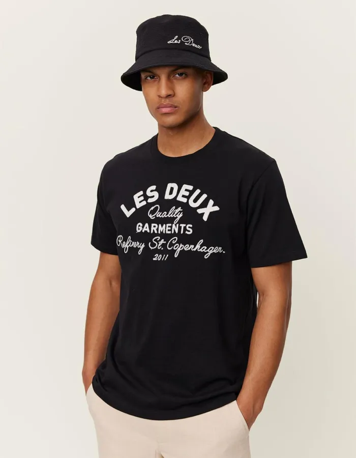 Men Les Deux Tshirts Barry TShirt 8211 BlackBlack