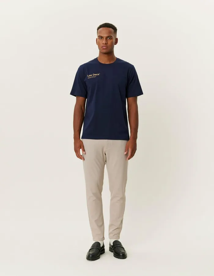Men Les Deux Tshirts Brody TShirt 20 8211 Dark NavyMustard Yellow