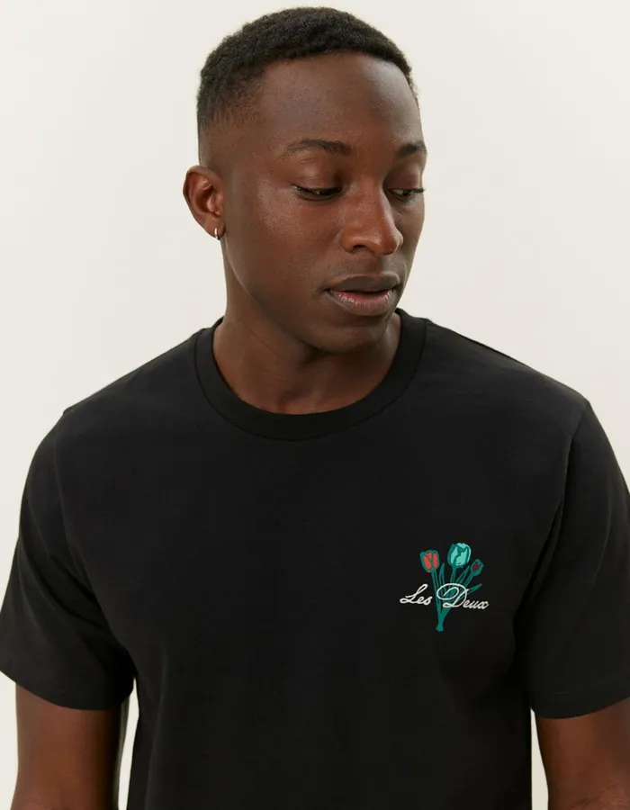 Men Les Deux Tshirts Bruno Caf TShirt 8211 BlackBlack