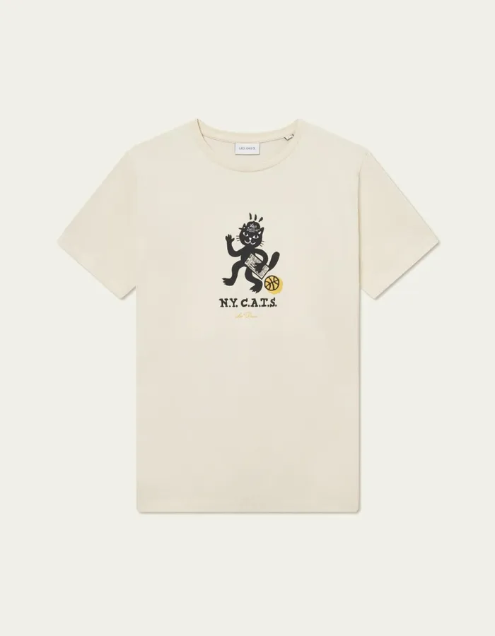 Men Les Deux Tshirts Bruno Cat TShirt 8211 Ivory