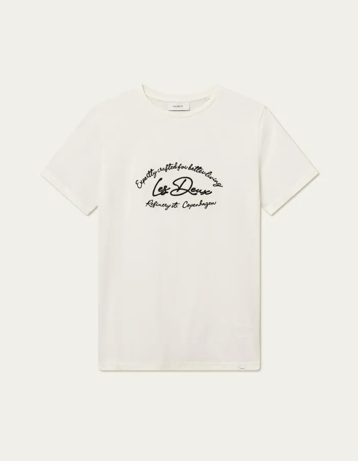 Men Les Deux Tshirts Camden TShirt 8211 Light IvoryBlack