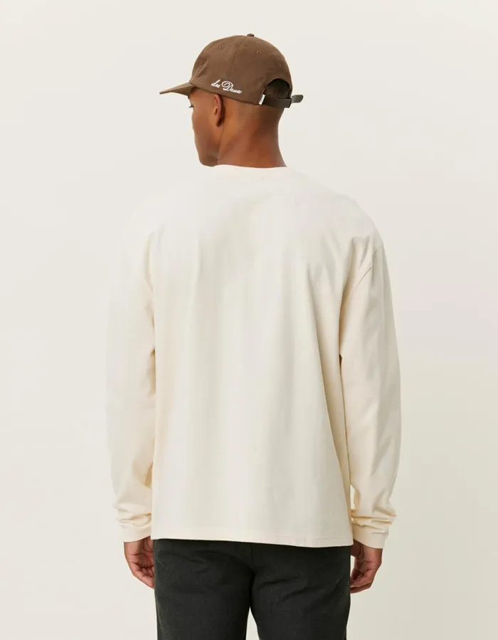 Men Les Deux Tshirts Crew LS TShirt 8211 IvoryLight Ivory