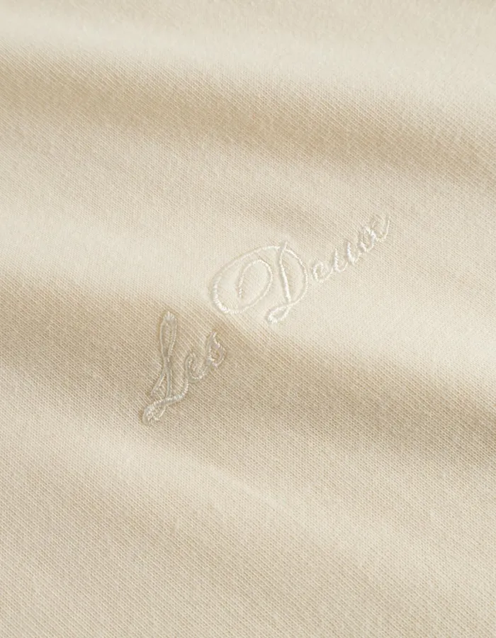 Men Les Deux Tshirts Crew LS TShirt 8211 IvoryLight Ivory