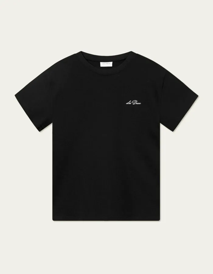 Men Les Deux Tshirts Crew TShirt 8211 BlackLight Ivory