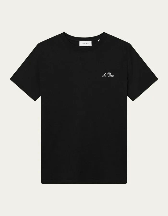 Men Les Deux Tshirts Crew TShirt 8211 BlackWhite