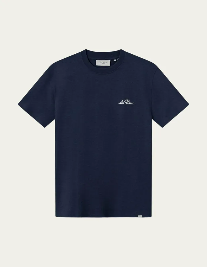 Men Les Deux Tshirts Crew TShirt 8211 Dark NavyWhite