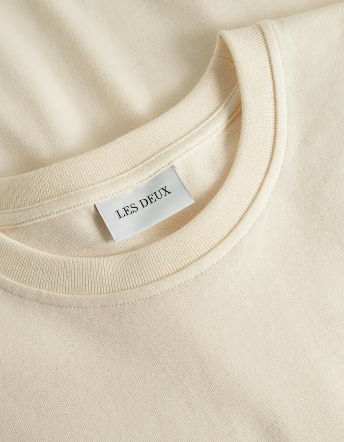 Men Les Deux Tshirts Crew TShirt 8211 IvoryLight Ivory