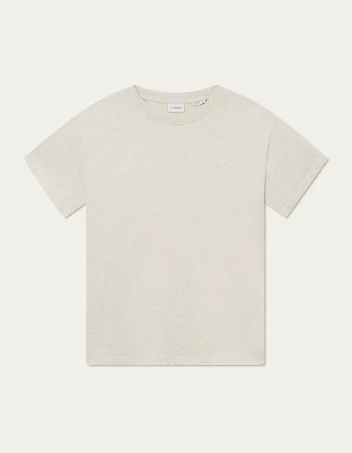 Men Les Deux Tshirts Crew TShirt 8211 Snow MelangeWhite