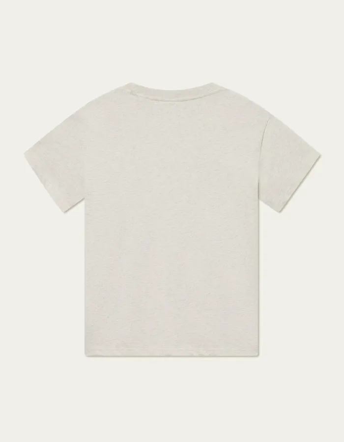 Men Les Deux Tshirts Crew TShirt 8211 Snow MelangeWhite