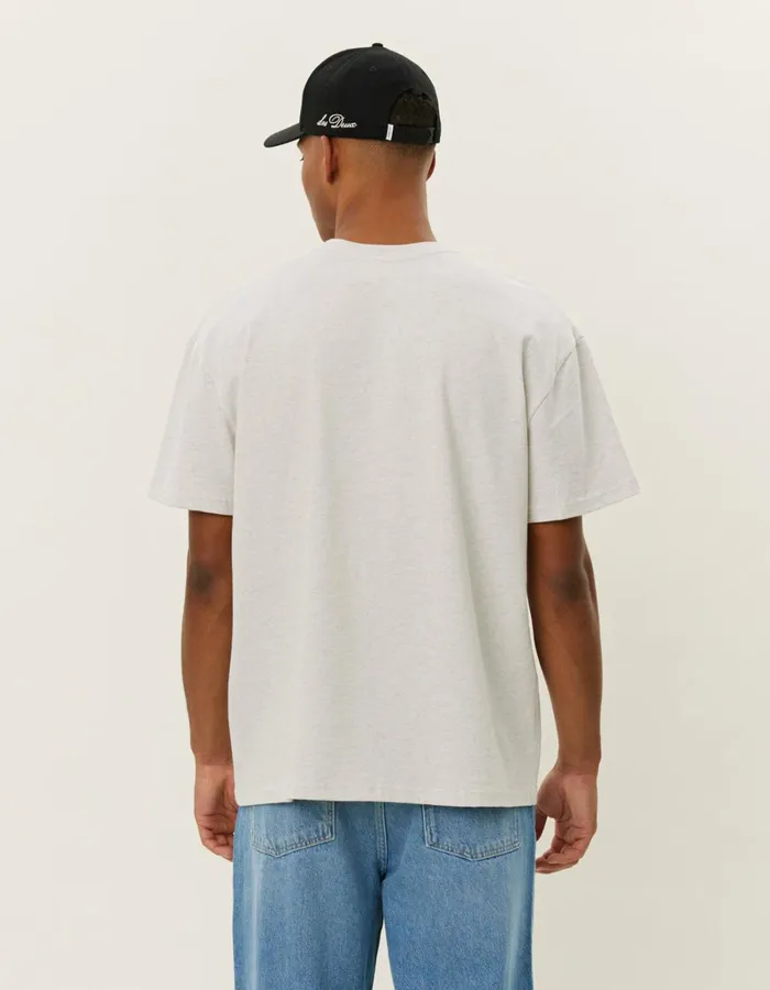 Men Les Deux Tshirts Crew TShirt 8211 Snow MelangeWhite