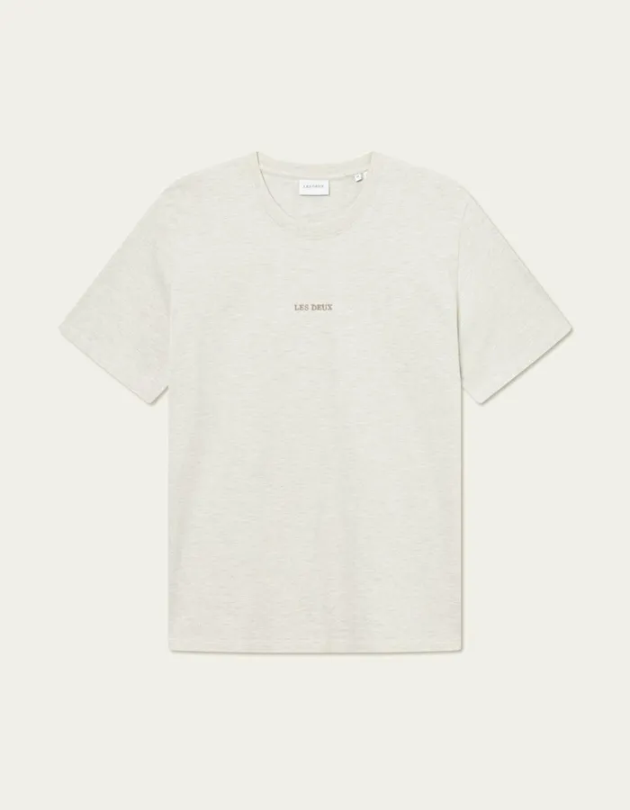 Men Les Deux Tshirts Dexter TShirt 8211 Ivory Melange