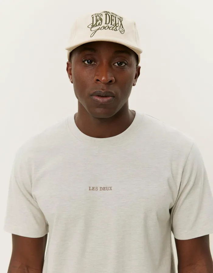 Men Les Deux Tshirts Dexter TShirt 8211 Ivory Melange