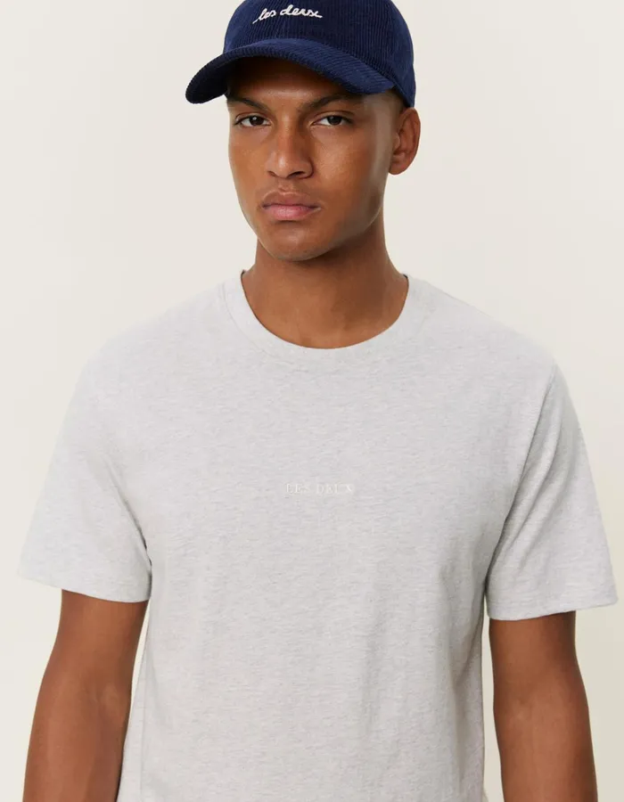 Men Les Deux Tshirts Dexter TShirt 8211 Snow Melange