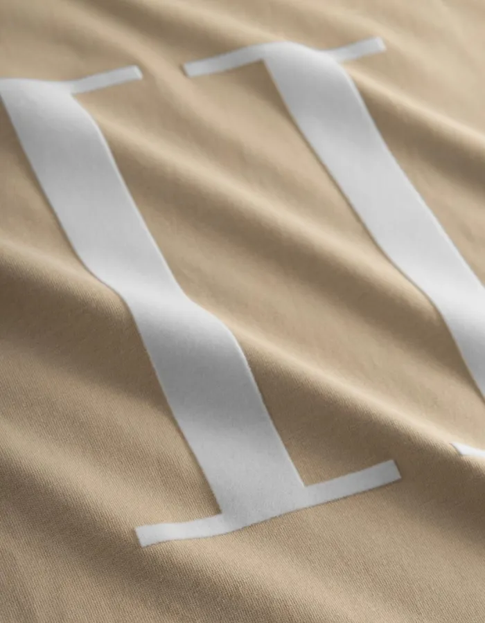 Men Les Deux Tshirts Encore TShirt 8211 Light Desert SandWhite