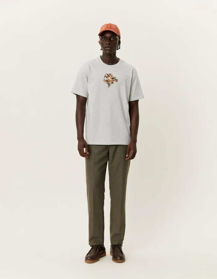 Men Les Deux Tshirts Fiore TShirt 8211 Snow Melange