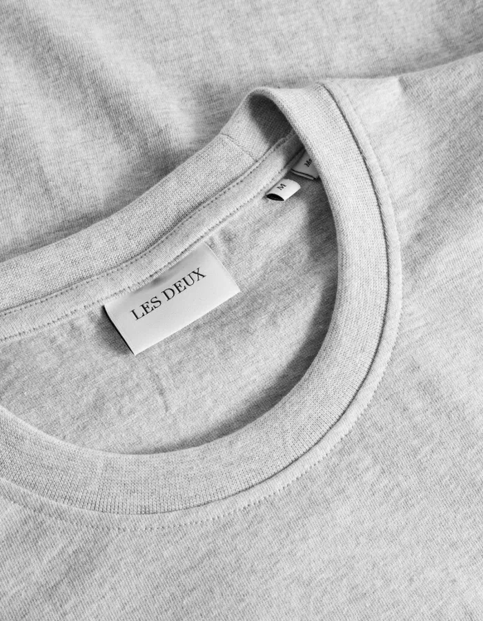 Men Les Deux Tshirts Fiore TShirt 8211 Snow Melange