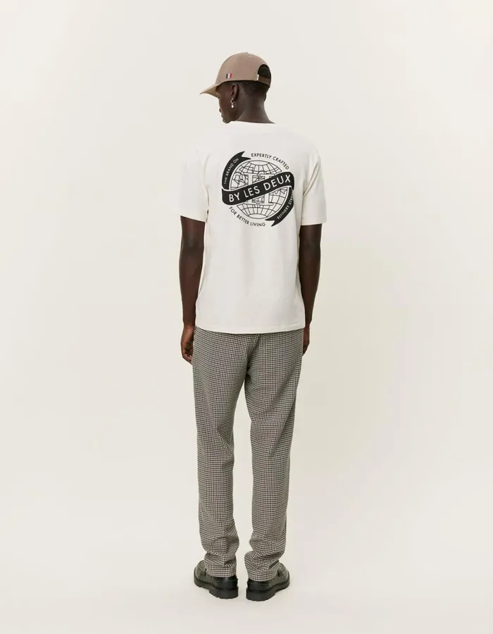 Men Les Deux Tshirts Globe TShirt 8211 IvoryBlack