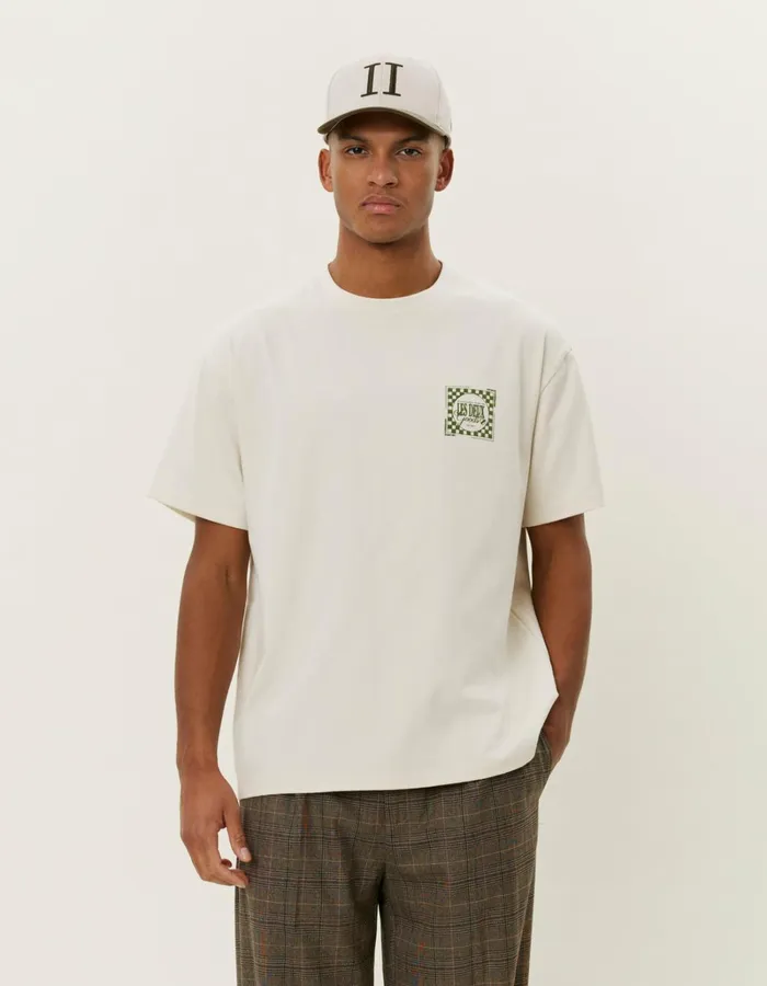 Men Les Deux Tshirts Goods TShirt 8211 IvoryChive Green