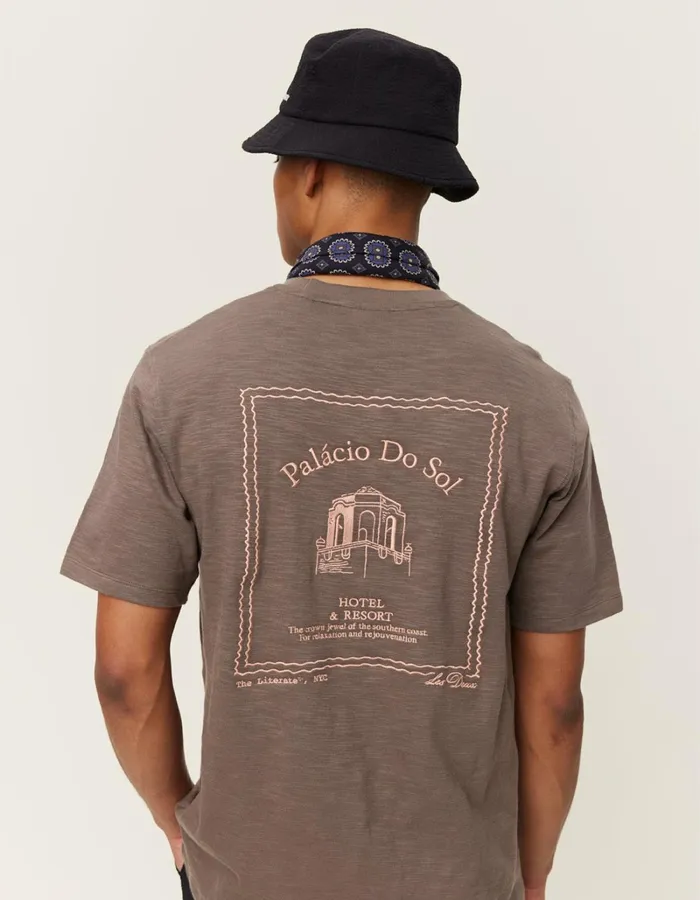 Men Les Deux Tshirts Hotel TShirt 8211 Bungee CordSeashell