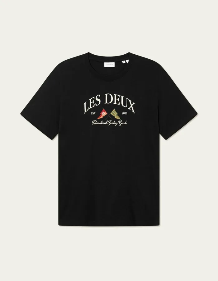 Men Les Deux Tshirts Ivy League TShirt 8211 BlackBlack