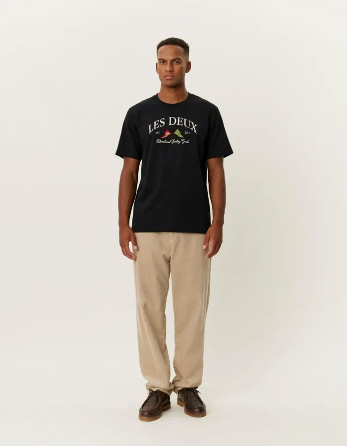 Men Les Deux Tshirts Ivy League TShirt 8211 BlackBlack
