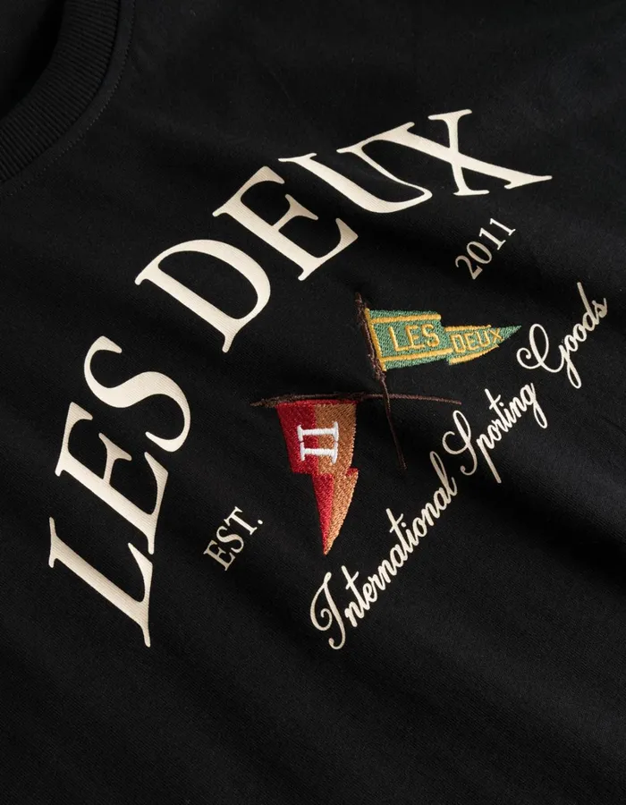 Men Les Deux Tshirts Ivy League TShirt 8211 BlackBlack