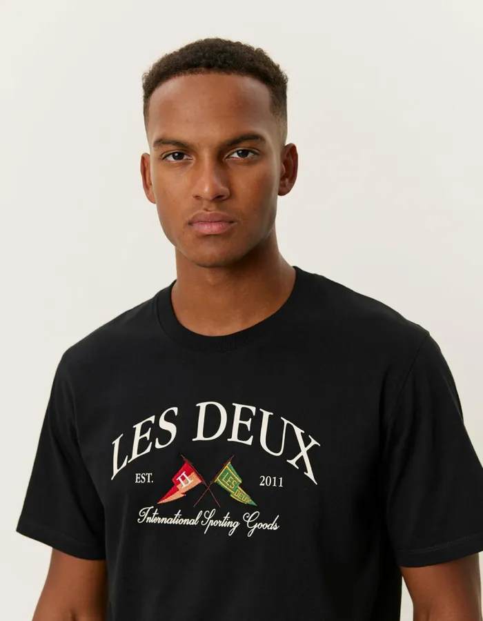 Men Les Deux Tshirts Ivy League TShirt 8211 BlackBlack