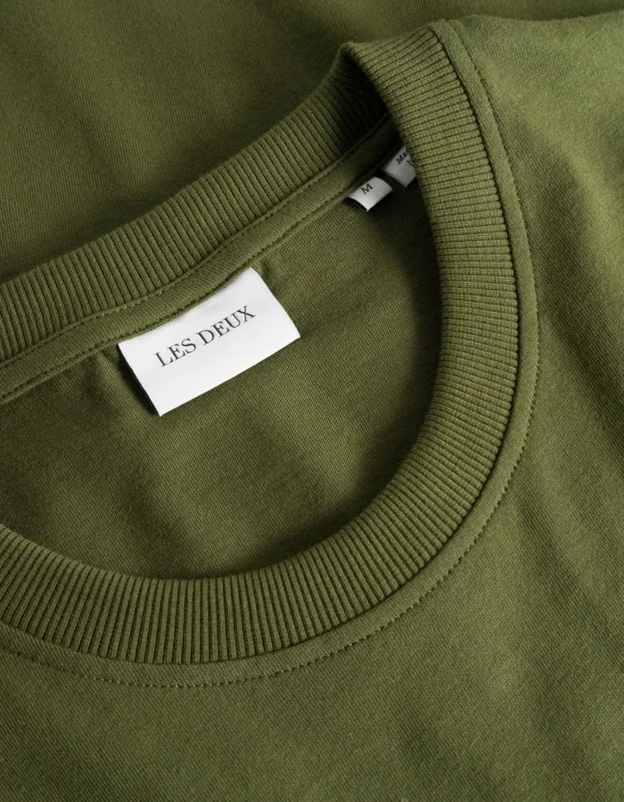 Men Les Deux Tshirts Ivy League TShirt 8211 Chive Green