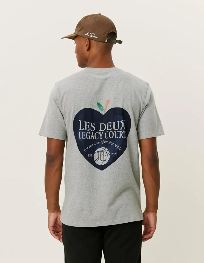 Men Les Deux Tshirts Legacy Court TShirt 8211 Grey Melange