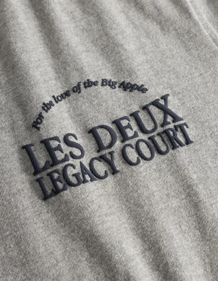 Men Les Deux Tshirts Legacy Court TShirt 8211 Grey Melange