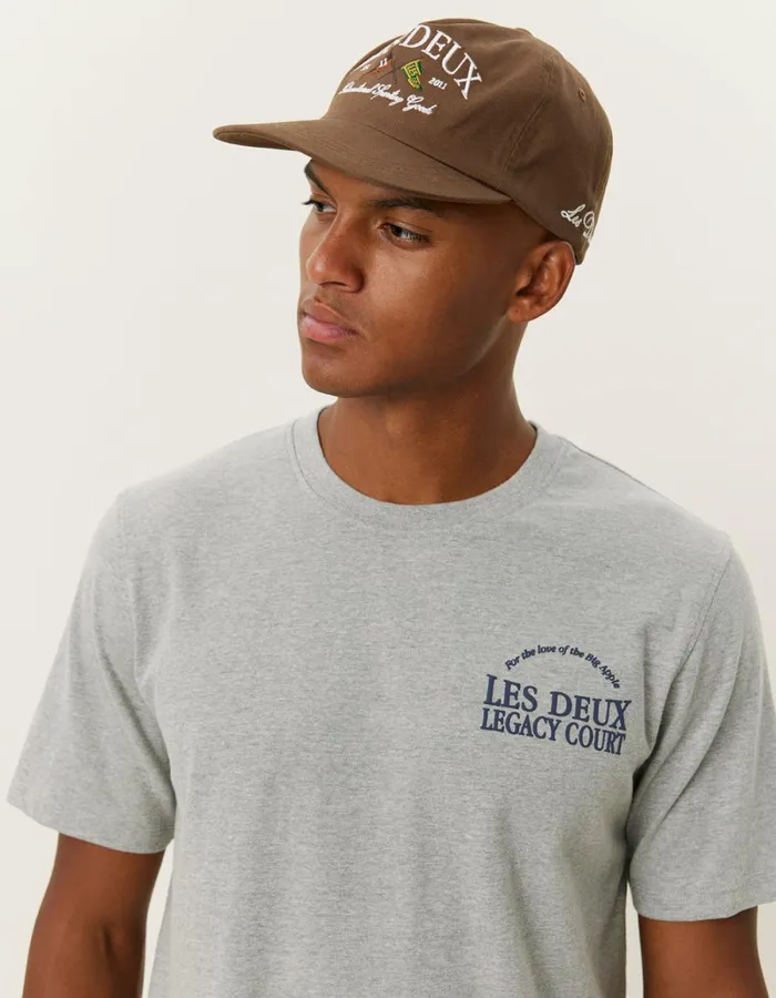 Men Les Deux Tshirts Legacy Court TShirt 8211 Grey Melange