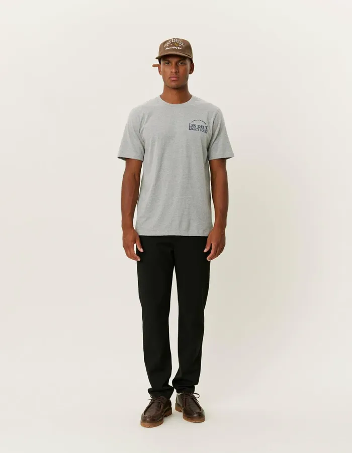Men Les Deux Tshirts Legacy Court TShirt 8211 Grey Melange