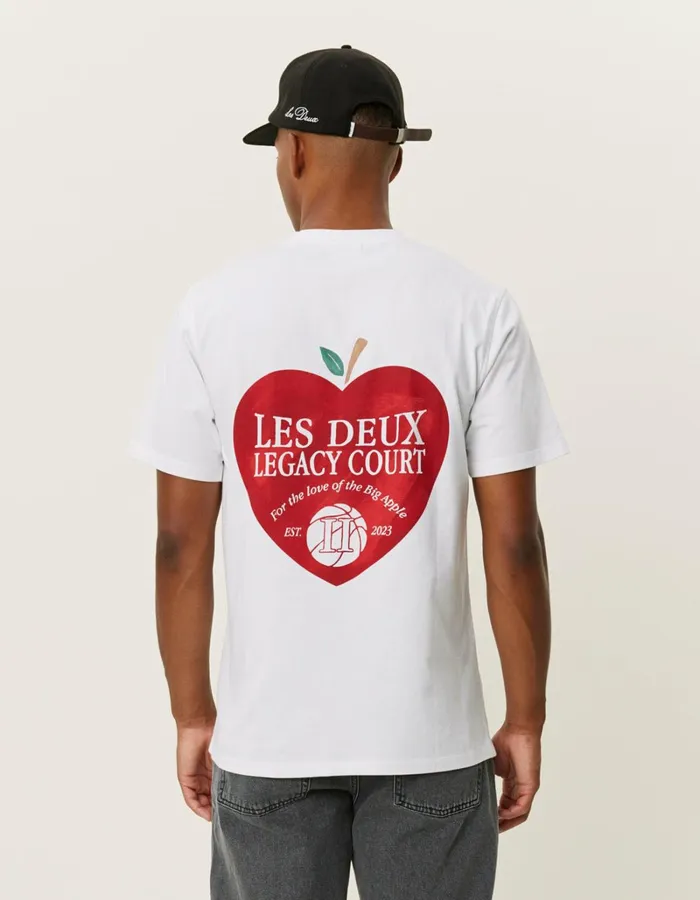Men Les Deux Tshirts Legacy Court TShirt 8211 WhiteWhite