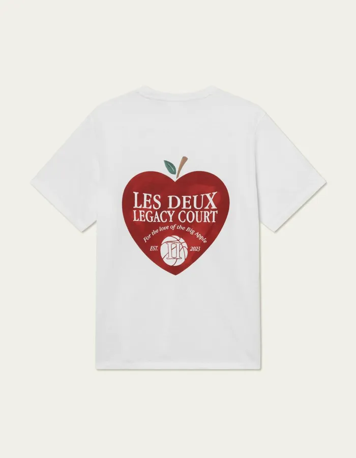 Men Les Deux Tshirts Legacy Court TShirt 8211 WhiteWhite