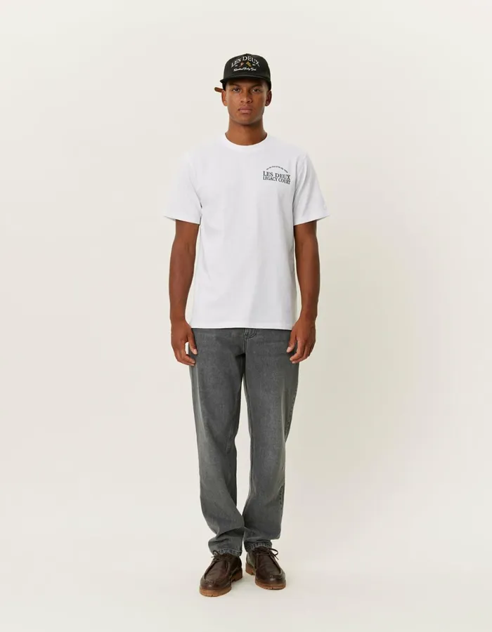 Men Les Deux Tshirts Legacy Court TShirt 8211 WhiteWhite