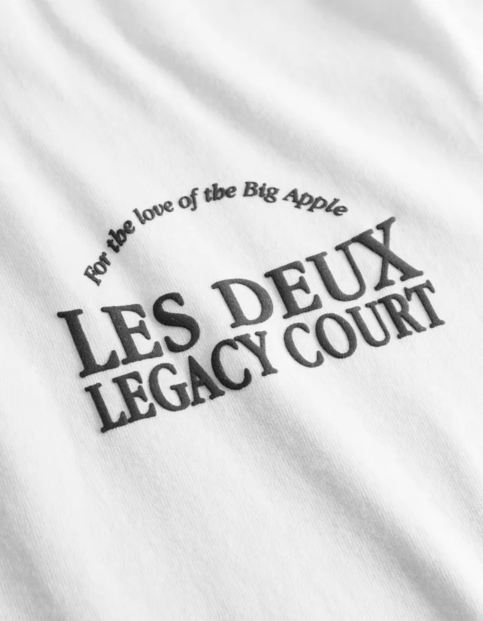 Men Les Deux Tshirts Legacy Court TShirt 8211 WhiteWhite
