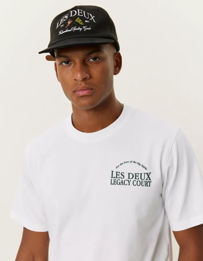 Men Les Deux Tshirts Legacy Court TShirt 8211 WhiteWhite