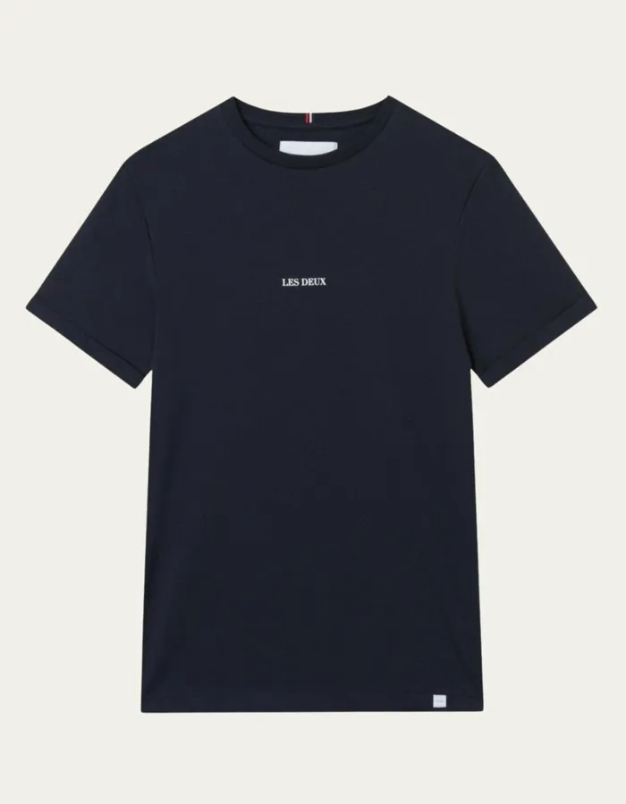 Men Les Deux Tshirts Lens TShirt 8211 BlackWhite