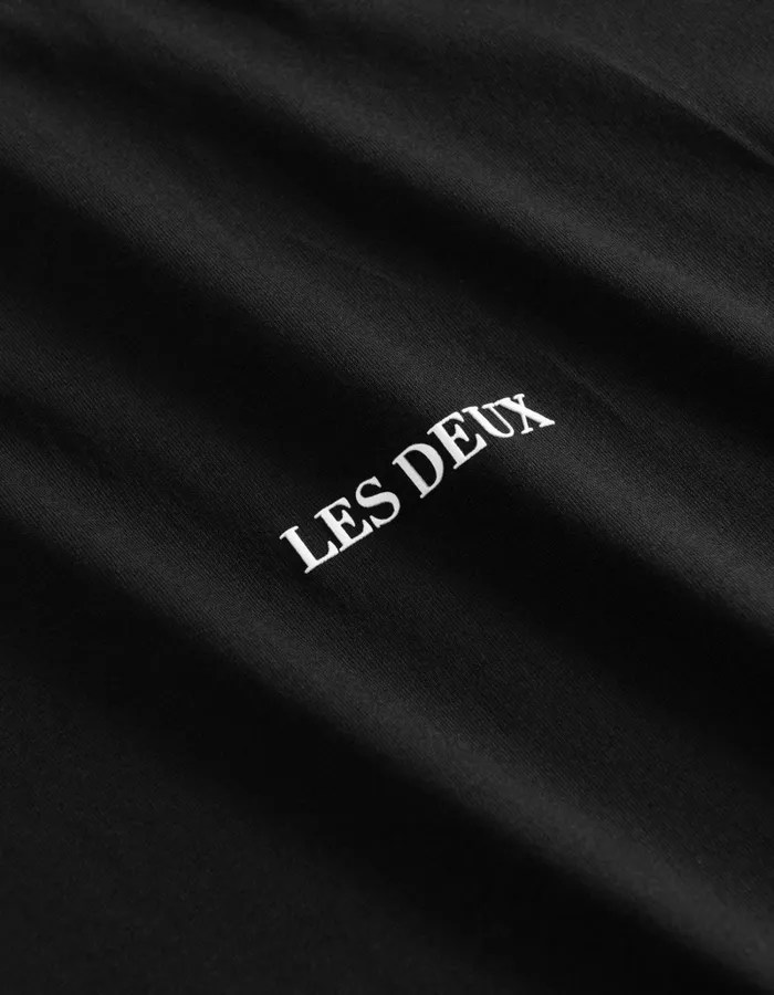 Men Les Deux Tshirts Lens TShirt 8211 BlackWhite
