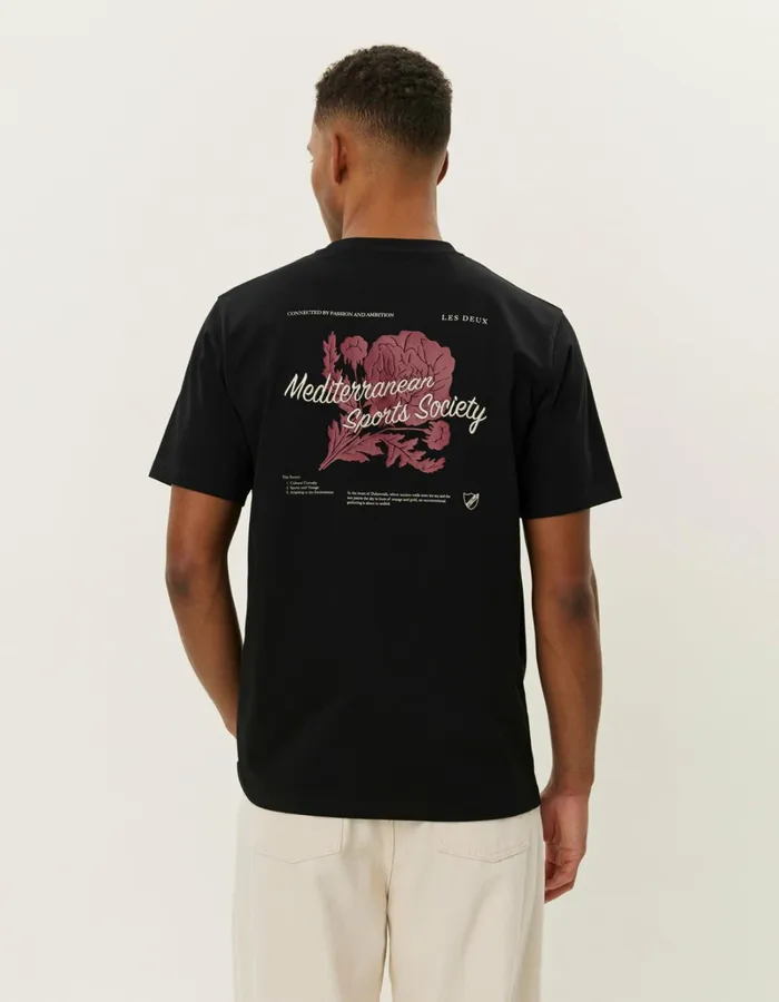 Men Les Deux Tshirts Mediterranean TShirt 8211 BlackBlack