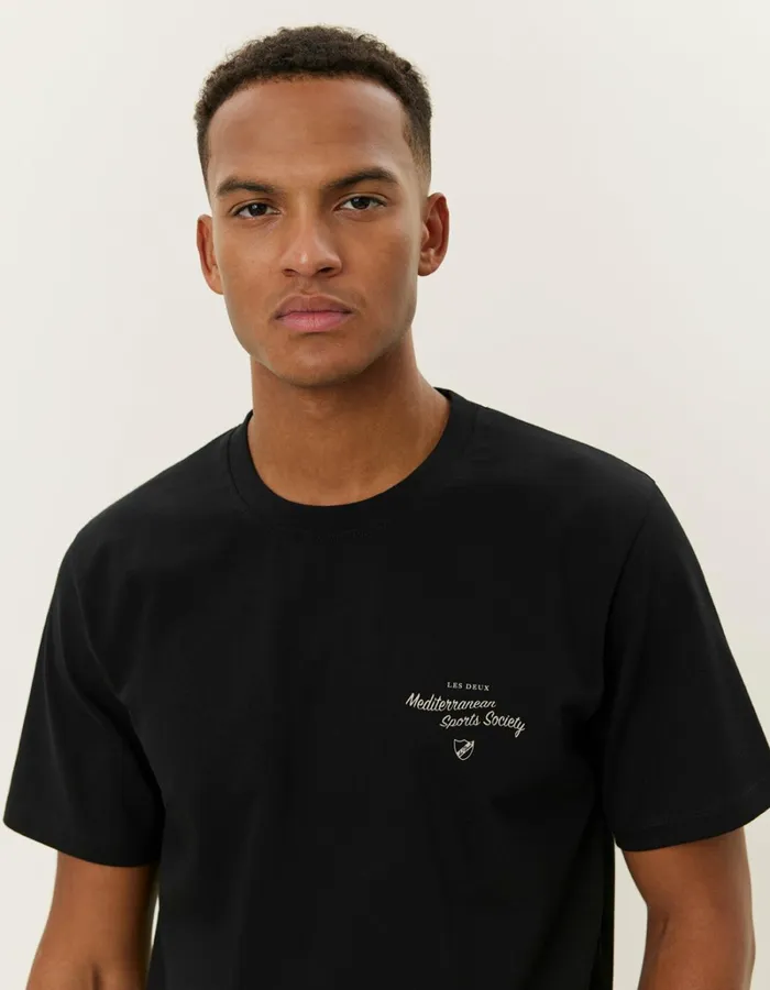 Men Les Deux Tshirts Mediterranean TShirt 8211 BlackBlack