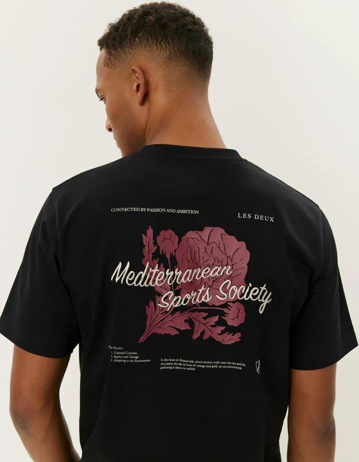 Men Les Deux Tshirts Mediterranean TShirt 8211 BlackBlack