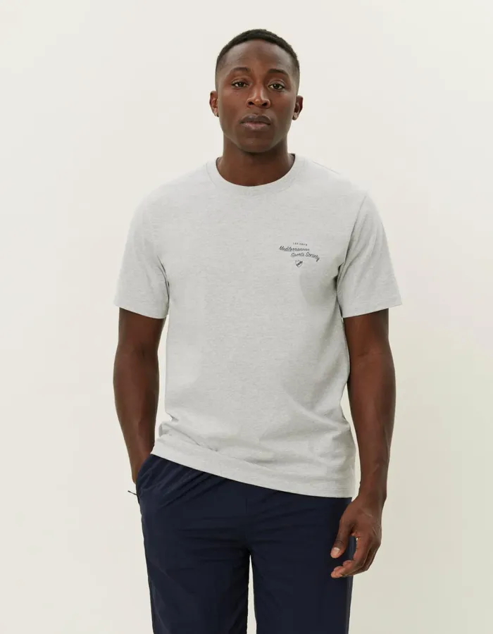 Men Les Deux Tshirts Mediterranean TShirt 8211 Snow Melange