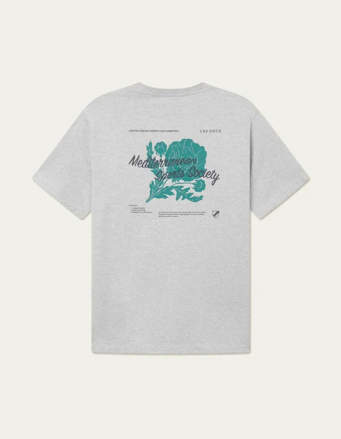 Men Les Deux Tshirts Mediterranean TShirt 8211 Snow Melange